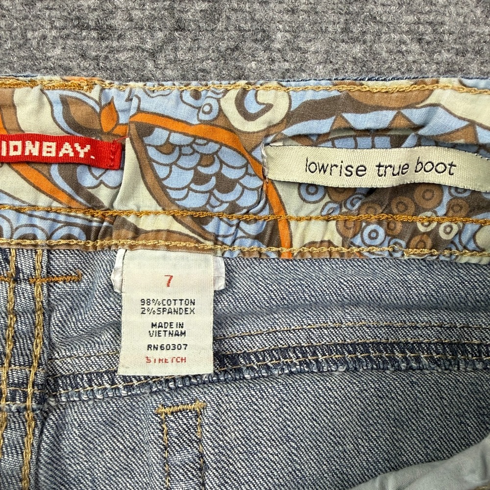 UNIONBAY Low Rise True Boot Jeans Womens Size 7 Bootcut Flare Stretch Vintage - Picture 6 of 14